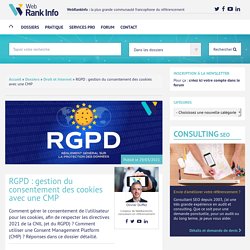 RGPD : tout savoir la règlementation CNIL cookies 2021
