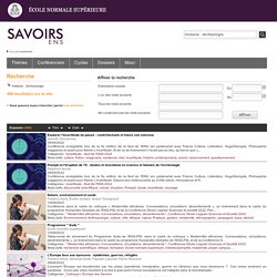 Savoirs ENS