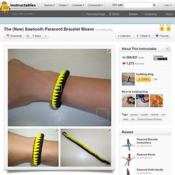 The (New) Sawtooth Paracord Bracelet Weave