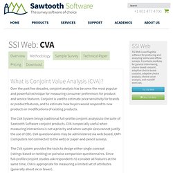What is Conjoint Value Analysis (CVA)?