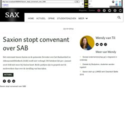 Saxion stopt convenant over SAB - Sax.nu