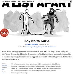 Say No to SOPA