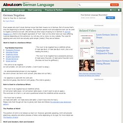 Saying No in German - How to Say No in German