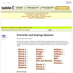 Sayings/Quizzes
