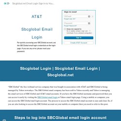 Sbcglobal Email Login