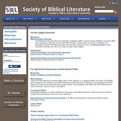 SBL Educational Resources