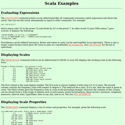 Scala Examples