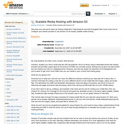 Scalable Media Hosting with Amazon S3 : Articles & Tutorials
