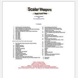 Scalar Weapons - Read It and Weep
