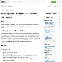 Scalding with CDH3U2 in a Maven project · twitter/scalding Wiki