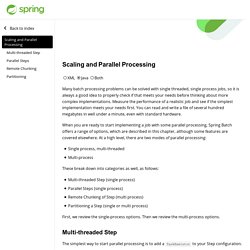 Chapter 7. Scaling and Parallel Processing