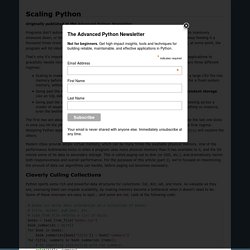 Scaling Python