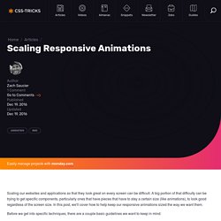 Scaling Responsive Animations