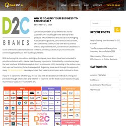 Why Is Scaling Your Business To D2C Crucial?
