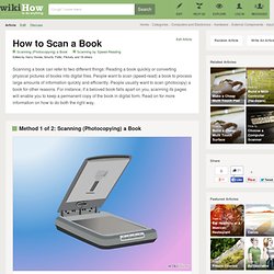 How to Scan a Book
