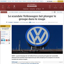 Le scandale Volkswagen fait plonger le groupe dans le rouge