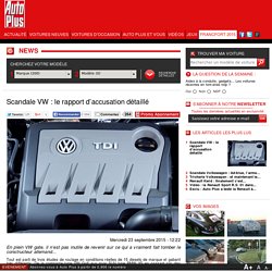 SCANDALE VW : TOUS LES DETAILS