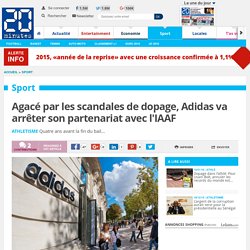 Agacé par les scandales de dopage, Adidas va arrêter son partenariat avec l'IAAF