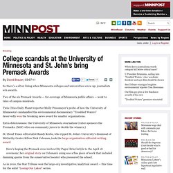 Braublog: College scandals at the University of Minnesota and St. John's bring Premack Awards