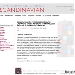 Studies in Scandinavian Literature: Magic, Monsters, and Miracles in Medieval Scandinavian Literature : Department of Scandinavian, UC Berkeley