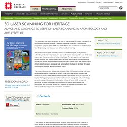 English Heritage: Laser Scanning for Heritage