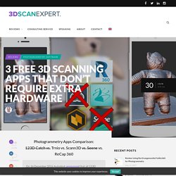 3 Free 3D Scanning Apps that don't require extra Hardware