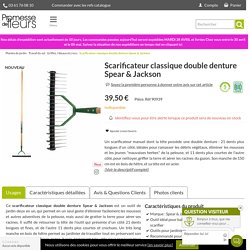 Scarificateur classique double denture Spear & Jackson