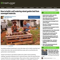 How to build a self-watering raised garden bed from scavenged materials