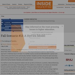 Fall Scenario #13: A HyFlex Model