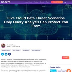 Cloud Data Threat Scenarios