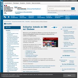 Scénarios indexés en EMI sur Édubase — Documentation (CDI)
