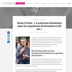 Denis Cristol : « 4 scénarios d’évolution pour les organismes de formation à 20 ans »