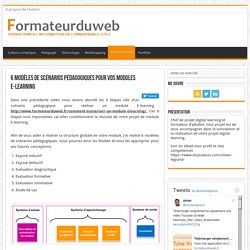 6 modèles de scénarios pédagogiques pour vos modules E-learning