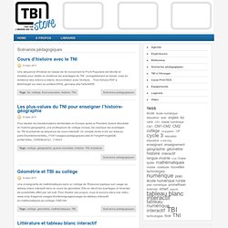 Scénarios pédagogiques « TBI Store – Tout sur l'univers des TBI