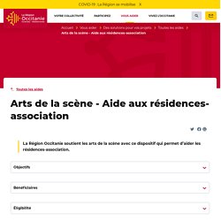 Occitanie (Arts de la scène - Aide aux résidences-association)