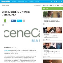 SceneCaster’s 3D Virtual Community
