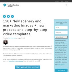 150+ New scenery and marketing images + new process and step-by-step video templates