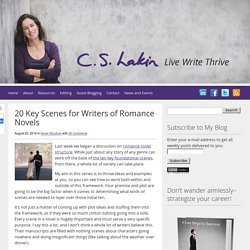 20 Key Scenes for Writers of Romance Novels