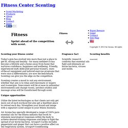 Scenting Fitness Centers - Scent Gyms, Sports Clubs, Locker Rooms - Air Aroma