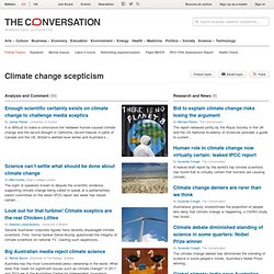Climate change scepticism Views & Research - The Conversation