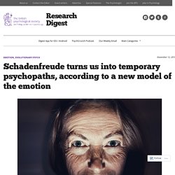 Schadenfreude turns us into temporary psychopaths, according to a new model of the emotion