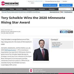 Tory Schalkle Wins the 2020 Minnesota Rising Star Award