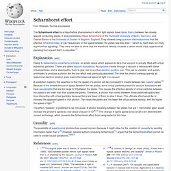 Scharnhorst effect