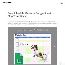 Best Free Schedule Maker Tool + Productivity Guide by Expert