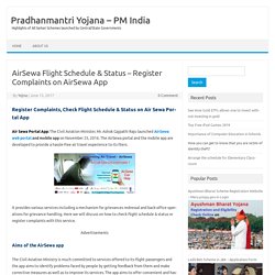 AirSewa Flight Schedule & Status - Register Complaints on AirSewa App