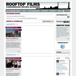 Rooftop Films 2012 Summer Series