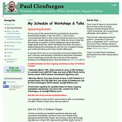 My Schedule of Workshops & Talks