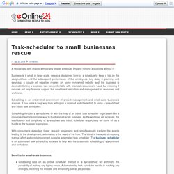 Task scheduler to small businesses rescue