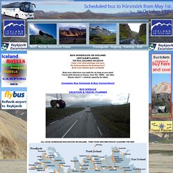 BUS SCHEDULES IN ICELAND, TRANSPORTATION IN ICELAND