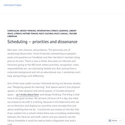Scheduling – priorities and dissonance – Informative Flights